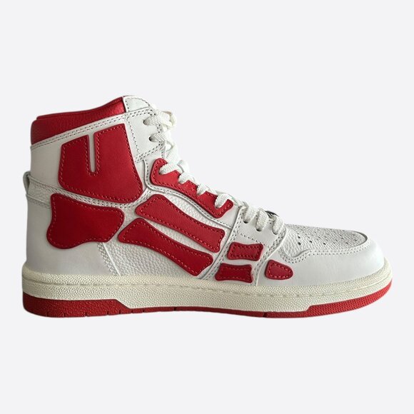 Amiri White & Red Skeleton High Tops - Picture 5 of 7